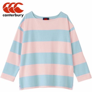 カンタベリー CANTERBURY レディース ラグビーウェア シャツ ボートネックラガーティー ピンク WA44305 63 W’S BOAT NECK RUGGER TEE