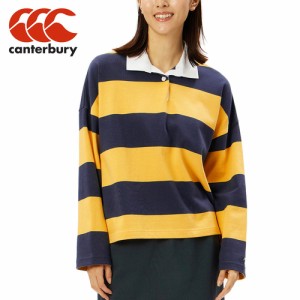 カンタベリー CANTERBURY レディース 長袖ポロシャツ ロングスリーブボックス ラグビージャージ イエロー WA44317 54 W’S L/S BOX