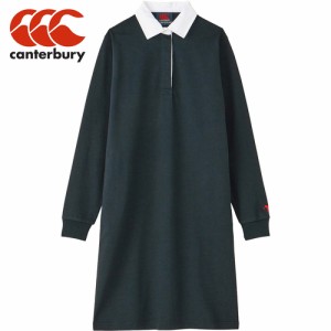 カンタベリー CANTERBURY レディース 長袖ポロシャツ ロングスリーブ ラグビージャージ ワンピース ネイビー WA44371 NV W’S L/S RUGBY