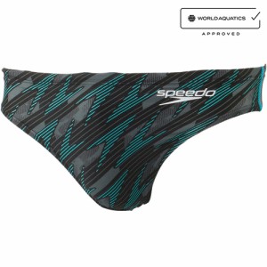 スピード speedo メンズ 競泳水着 フレックスシグマ カイショートブーン ブルー×ブラック SC42407F BK FINAマーク FINA承認 WA承認