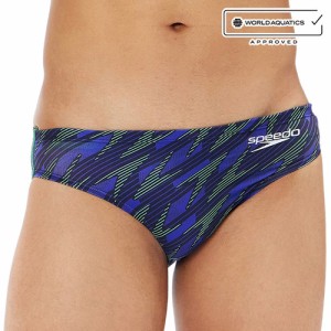 スピード speedo メンズ 競泳水着 フレックスシグマ カイショートブーン グリーン×ネイビー SC42407F GN FINAマーク FINA承認 WA承認