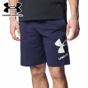 アンダーアーマー UNDER ARMOUR メンズ トレーニングウェア ショートパンツ スポーツスタイル コットン ショーツ ミッドナイトネイビー