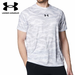 アンダーアーマー UNDER ARMOUR メンズ 野球ウェア 練習用シャツ テック ノベルティ ショートスリーブTシャツ ホワイト/ブラック