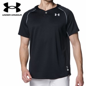 アンダーアーマー UNDER ARMOUR メンズ 野球ウェア 練習用シャツ ベースボール Tシャツ ブラック/ホワイト 1384738 001 半袖シャツ