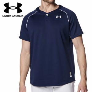 アンダーアーマー UNDER ARMOUR メンズ 野球ウェア 練習用シャツ ベースボール Tシャツ ミッドナイトネイビー/ホワイト 1384738 410