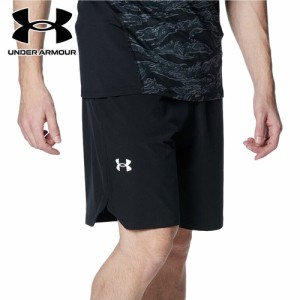 アンダーアーマー UNDER ARMOUR メンズ 野球ウェア 練習用パンツ ウーブンショーツ ブラック/ホワイト 1384740 001 ショートパンツ