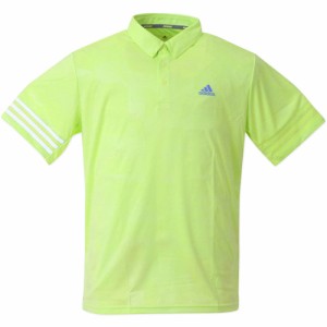 マンチェス Manches メンズ ゴルフウェア 半袖シャツ 【adidas golf/アディダスゴルフ】エンボスプリント半袖B.Dシャツ パルスライム