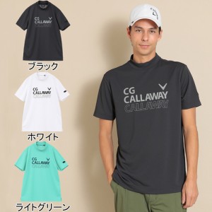 キャロウェイアパレル Callaway Apparel メンズ ゴルフウェア 半袖シャツ クローズドメッシュ半袖モックネックシャツ C24134105 半袖