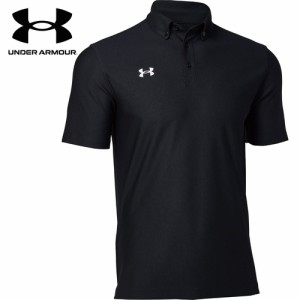 アンダーアーマー UNDER ARMOUR メンズ レディース トレーニングウェア シャツ チーム アーマー ポロ ボタンダウン ブラック/ホワイト