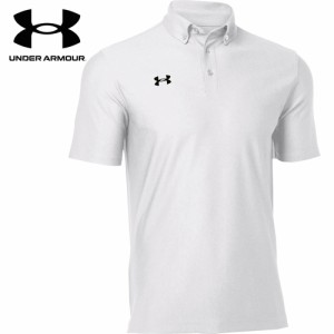 アンダーアーマー UNDER ARMOUR メンズ レディース トレーニングウェア シャツ チーム アーマー ポロ ボタンダウン ホワイト/ブラック