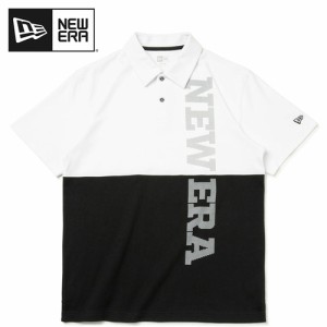 ニューエラゴルフ NEW ERA GOLF メンズ ゴルフウェア 半袖シャツ 半袖 ポロシャツ Color Block ホワイト/ブラック 13516935 ゴルフ