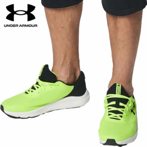 アンダーアーマー UNDER ARMOUR メンズ ランニングシューズ チャージド パスート3 エクストラ ワイド イエロー/ブラック/ブラック