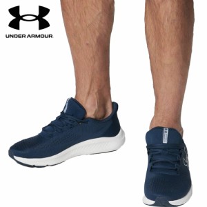 アンダーアーマー UNDER ARMOUR メンズ ランニングシューズ チャージド パスート3 ビックロゴ アカデミー/アカデミー/ホワイト 3026518