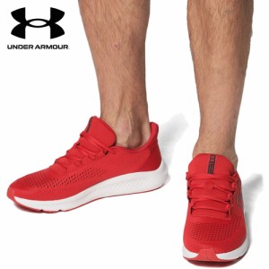 アンダーアーマー UNDER ARMOUR メンズ ランニングシューズ チャージド パスート3 ビックロゴ レッド/レッド/ブラック 3026518 600 ジム