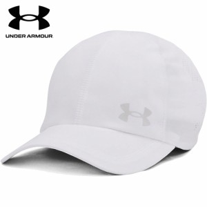 アンダーアーマー UNDER ARMOUR メンズ ランニングウェア 帽子 アイソチル ローンチ アジャスタブル キャップ ホワイト/リフレクティブ