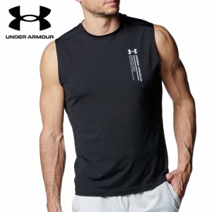 アンダーアーマー UNDER ARMOUR メンズ アイソチル スリーブレスTシャツ ブラック 1384794 001 トレーニングウェア ノースリーブシャツ