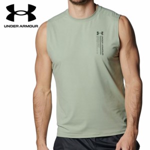 アンダーアーマー UNDER ARMOUR メンズ アイソチル スリーブレスTシャツ グローブグリーン 1384794 504 トレーニングウェア