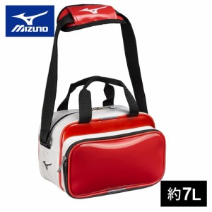 ミズノ MIZUNO エナメルミニバッグ 7L レッド 1FJDB023 62 エナメルバッグ スポーツ ショルダー ミニ バッグ 鞄 野球 応援