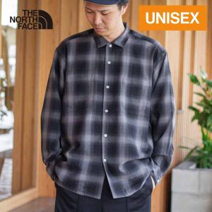 THE NORTH FACE ノースフェイス ギンガムチェックシャツ 長袖シャツ THE NORTH FACE - ノースフェイス ギンガムチェック シャツ 茶色