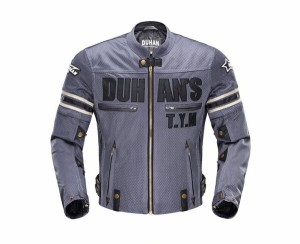 ドゥーハン(Duhan) バイクジャケット ライディングジャケット XLサイズ グレー 3シーズン 春夏秋用 905417