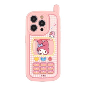 グルマンディーズ サンリオキャラクターズ iPhone 15 Pro 対応 レトロガラケー風ケース マイメロディ SANG-383MM
