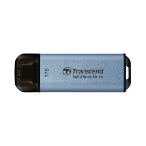 トランセンド ポータブルSSD 1TB USB Type-C 高速 最大1050 MB/s 超小型,軽量9g PS4/PS5 動作確認済 USB 10Gbps TS1TESD300C