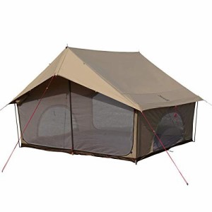 DOD(ディーオーディー) エイテント クラシックな外観の家型テント ポリコットン生地 T5-668-TN 5 人用 キャンプ&ハイキング