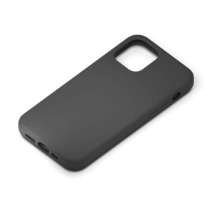 Premium Style iPhone 12/12 Pro用 シリコンスリムケース ブラック PG-20GSC01BK