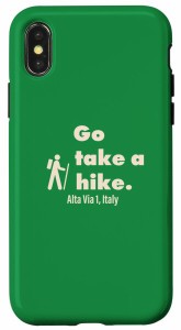 iPhone X/XS Alta Via 1、Italy Go Take A Hike レトロ スマホケース