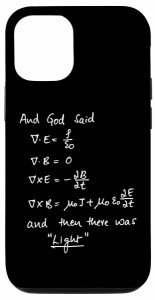 iPhone 14 神がマクスウェルの方程式を言ったら面白い物理学があった スマホケース