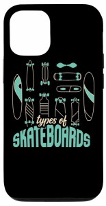 iPhone 12/12 Pro スケートボードの種類 I レトロなスケートボード I スケートボーダー スマホケース