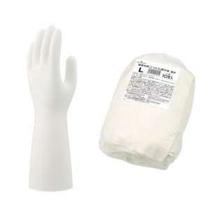 (ショーワグローブ) ケース販売・食品衛生法適合 簡易包装 ニトリルゴム製手袋 薄手 Lサイズ ホワイト 10双入×24袋