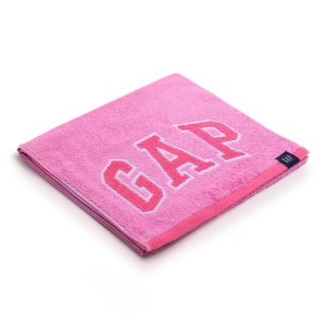 GAP HOME ギャップ ホーム スリムロゴ スリムバスタオル ピンク シンプル 約34×120cm 54-0123120