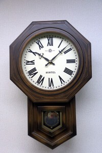 さんてる(Suntel) 掛け時計 ブラウン 480×295×120mm ボンボン時打ち 八角振り子時計(ローマ文字) SQ02-R