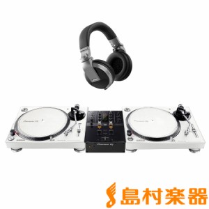 Pioneer DJ パイオニア PLX-500-W + DJM-250MK2(ミキサー) + HDJ-X5-S(ヘッドホン) アナログ DJセット 
