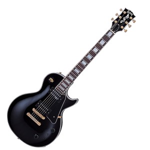 Burny バーニー RLC-80S BLK ブラック エレキギター レスポールカスタムタイプ 