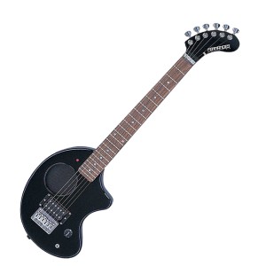 FERNANDES フェルナンデス ZO-3 BLK スピーカー内蔵ミニエレキギター ブラック ソフトケース付き ゾウさんギター