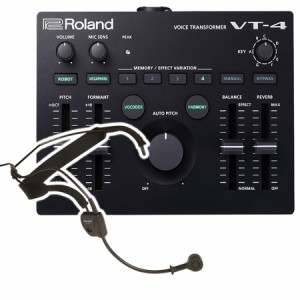Roland ローランド AIRA VT-4 SHURE製 高音質ヘッドセットマイクセット 【VTuber ゲーム実況 歌ってみた 弾いてみた ボーカルエフェクタ