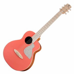 aNueNue アヌエヌエ aNN-MC10-LCE Living Coral ミニエレアコギター ピックアップ付き【BirdGuitar】【Colorシリーズ】 