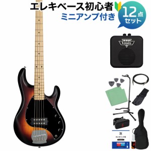 STERLING by Musicman スターリン STINGRAY RAY5 VSBS 5弦ベース初心者12点セット 【ミニアンプ付】 アクティブ 