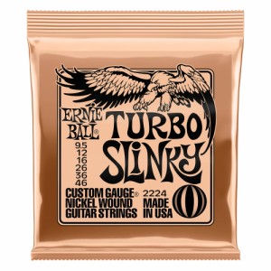 ERNiE BALL アーニーボール Turbo Slinky Nickel Wound Electric Guitar Strings 9.5 - 46 Gauge エレキギター弦 P02224