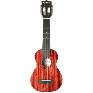 Uma Ukulele ウーマウクレレ UK-20SS RED ソプラノウクレレ マホガニーオール単板 シースルーレッド【島村楽器限定カラー】 