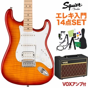 Squier by Fender スクワイヤー / スクワイア Affinity Series Stratocaster FMT HSS Maple Fingerboard White Pickguard Sienna Sunburs