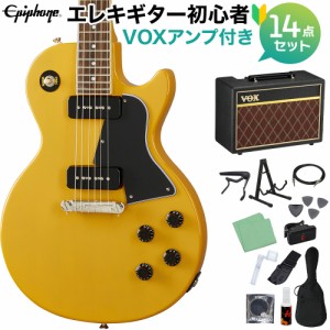 Epiphone エピフォン Les Paul Special TV Yellow エレキギター 初心者14点セットVOXアンプ付き レスポールスペシャル 