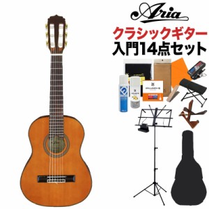 ARIA アリア A-20-48 クラシックギター初心者14点セット ミニクラシックギター 480mm 杉単板／サペリ A20-48