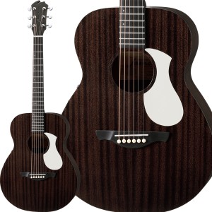 James ジェームス J-300CP/M BKM (Black Mahogany) エレアコギター パーラーサイズ ミニギター 生音リバーブ オールマホガニー ギグバッ