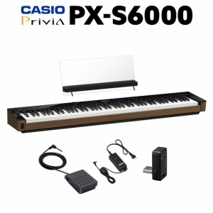 【10/27迄 4000円相当ヘッドホンプレゼント！】CASIO カシオ 電子ピアノ 88鍵盤 PX-S6000 PXS6000 Privia プリヴィア