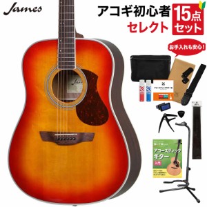 James ジェームス J-300D CAO アコースティックギター 教本・お手入れ用品付きセレクト15点セット 初心者セット 