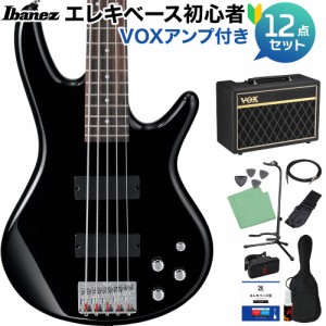 Ibanez アイバニーズ GSR205 BK 5弦ベース初心者12点セット 【VOXアンプ付】 コンパクトボディ GIO