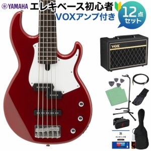 YAMAHA ヤマハ BB235 RBR (ラズベリーレッド) 5弦ベース初心者12点セット 【VOXアンプ付】 BB200シリーズ